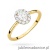 Pierścionek W0583 Diament Laboratoryjny 0,30ct żółte złoto