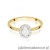 Pierścionek W0583 Diament Laboratoryjny 0,30ct żółte złoto