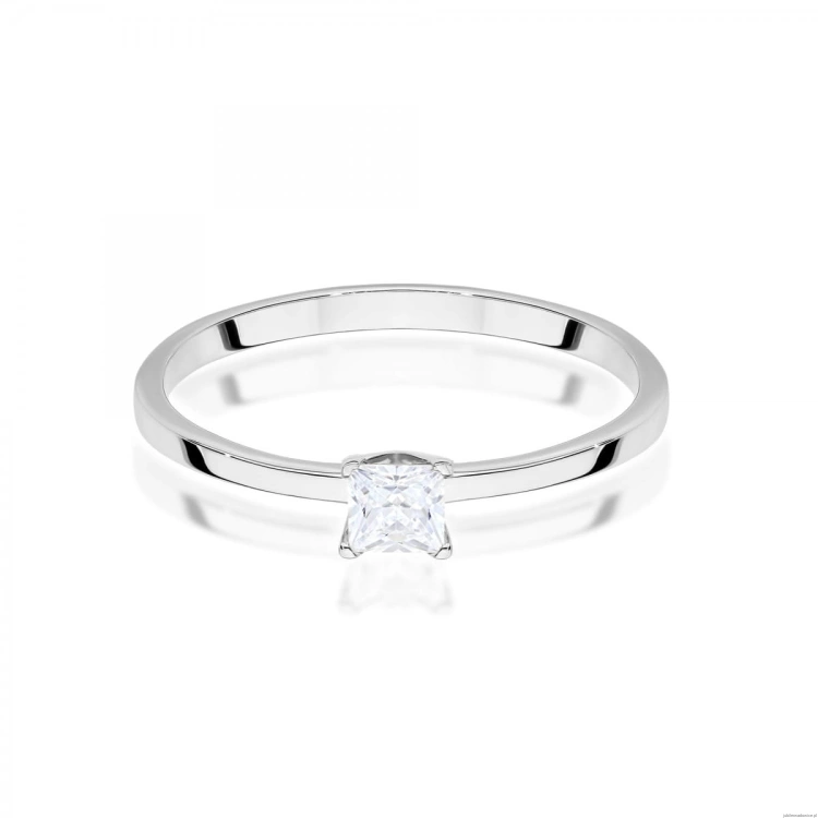 Pierścionek W0587 Diament Laboratoryjny 0,30ct białe złoto