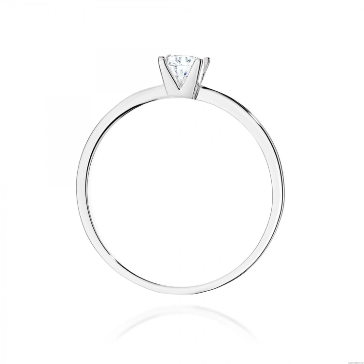 Pierścionek W0587 Diament Laboratoryjny 0,30ct białe złoto