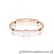 Pierścionek W0587 Diament Laboratoryjny 0,30ct różowe złoto