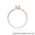 Pierścionek W0587 Diament Laboratoryjny 0,30ct różowe złoto