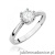 Pierścionek W0605 Diament Laboratoryjny 0,30ct białe złoto