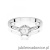 Pierścionek W0605 Diament Laboratoryjny 0,30ct białe złoto