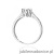 Pierścionek W0605 Diament Laboratoryjny 0,30ct białe złoto