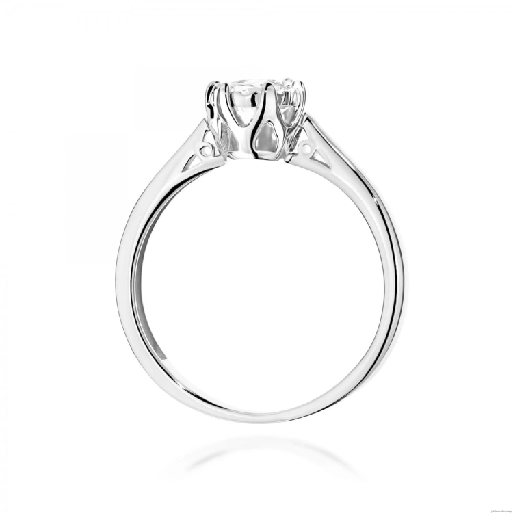 Pierścionek W0605 Diament Laboratoryjny 0,30ct białe złoto