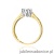 Pierścionek W0605 Diament Laboratoryjny 0,30ct żółte złoto