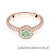 Pierścionek W559 Szmaragd 0,30ct różowe złoto