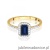Pierścionek W575 Szafir 0,60ct żółte złoto