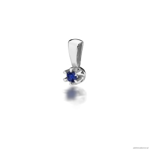 Zawieszka Z0032 Szafir 0,15ct białe złoto