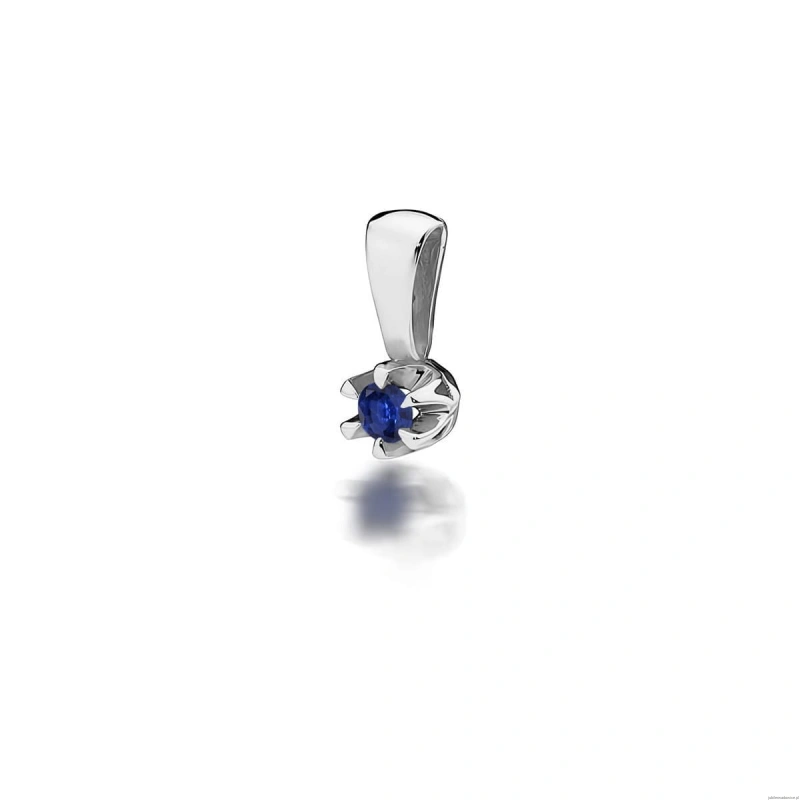 Zawieszka Z0032 Szafir 0,15ct białe złoto
