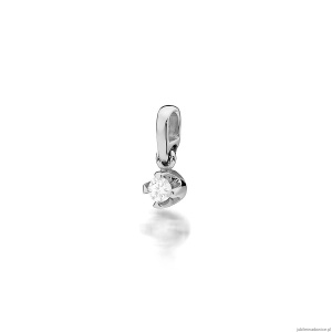 Zawieszka Z0034 Diament 0,08ct białe złoto
