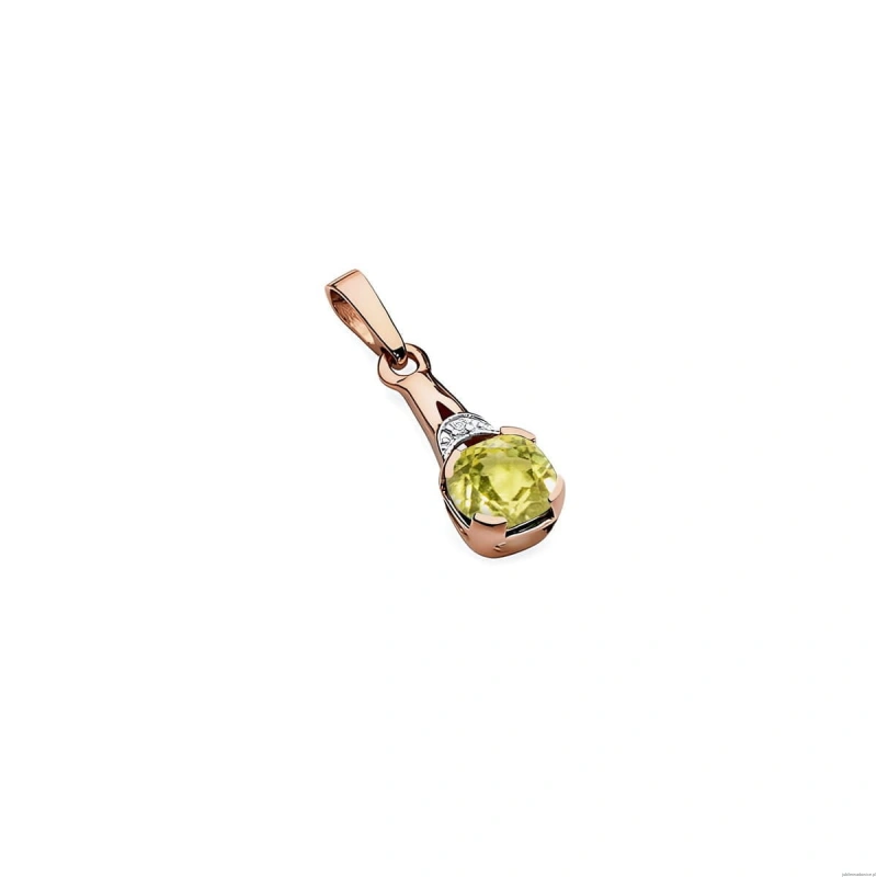 Zawieszka Z0040 Oliwin 1,00ct różowe złoto