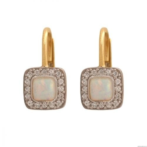 Kamienie imitowane Opale Kolczyki 5900025321256