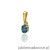 Zawieszka Z0001 Topaz London Blue 0,50ct żółte złoto