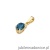 Zawieszka Z0001 Topaz London Blue 0,50ct żółte złoto