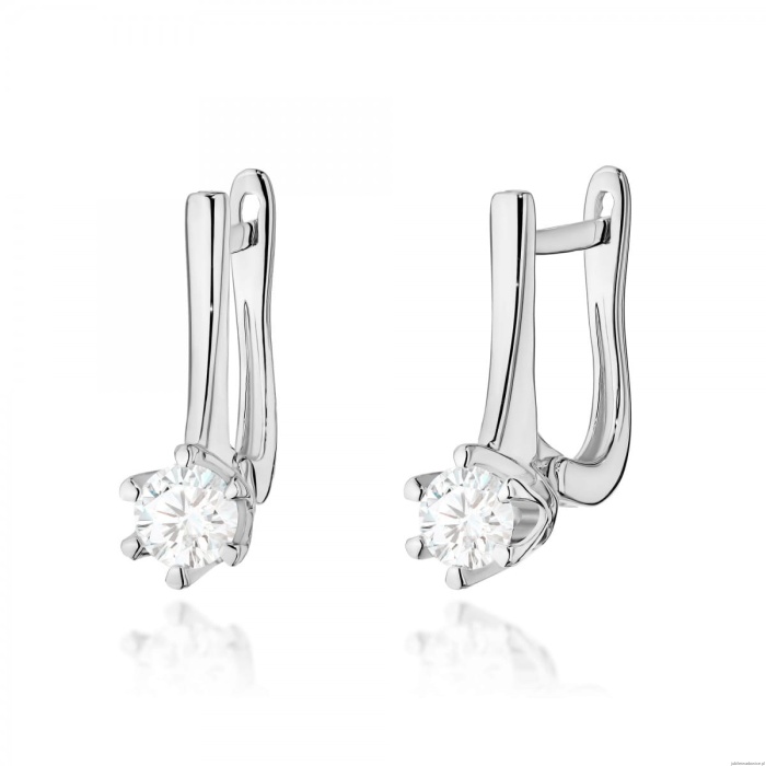 Kolczyki K0520 Diament 2 x 0,30ct białe złoto