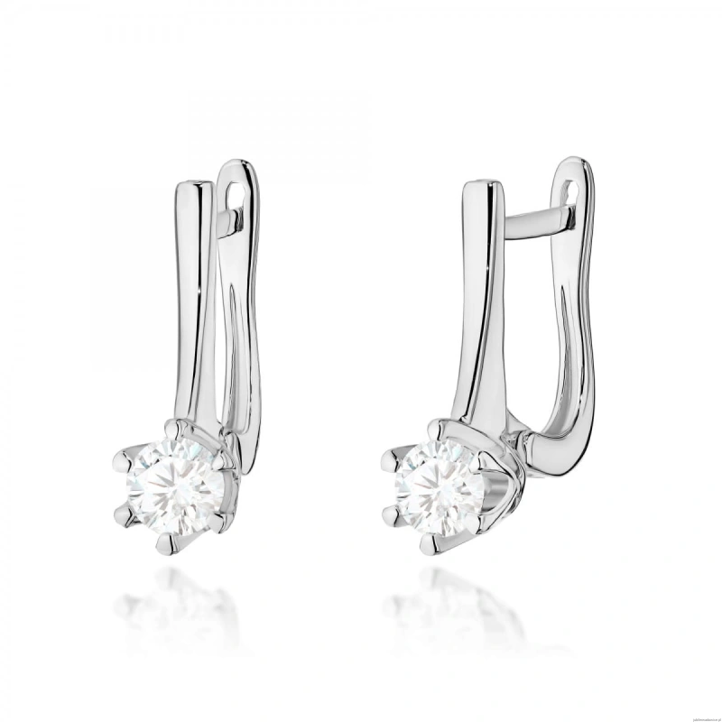 Kolczyki K0520 Diament 2 x 0,30ct białe złoto