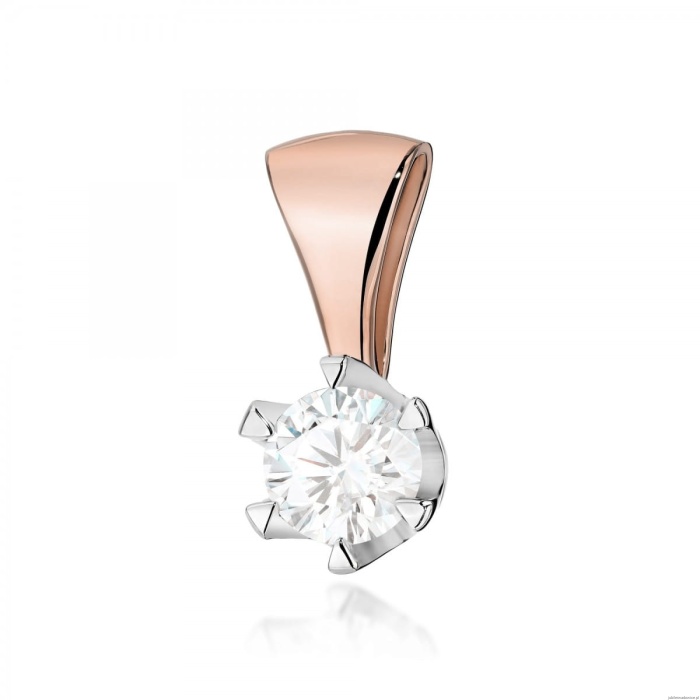 Zawieszka Z0220 Diament 0,70ct różowe złoto