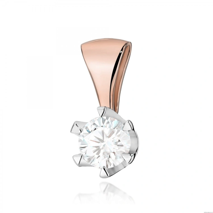 Zawieszka Z0220 Diament 1,00ct różowe złoto
