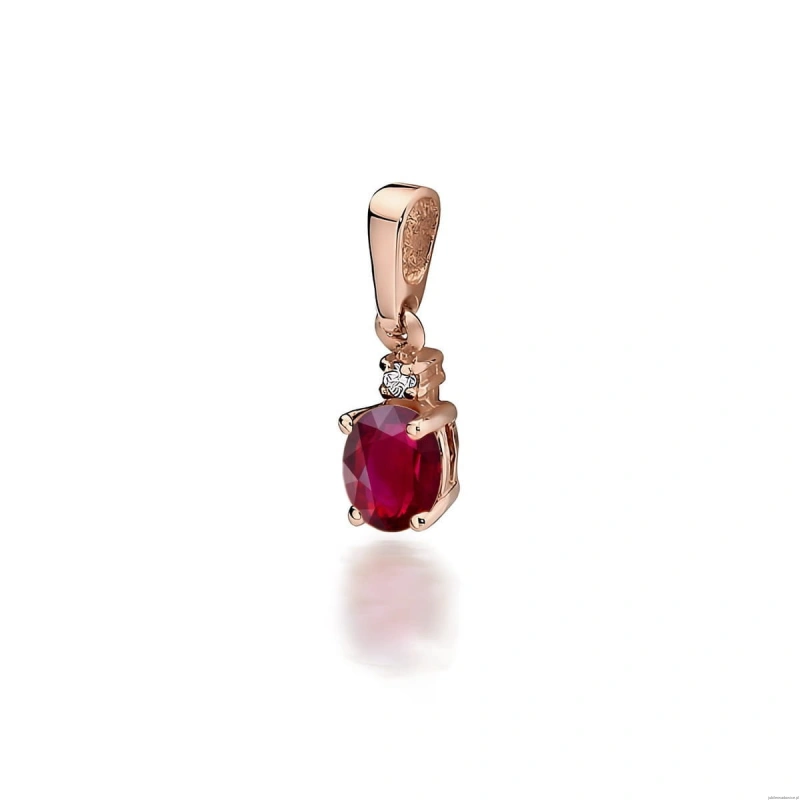 Zawieszka Z0001 Rubin 0,60ct różowe złoto