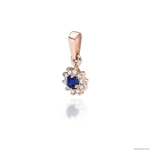 Zawieszka Z0185 Szafir 0,15ct różowe złoto