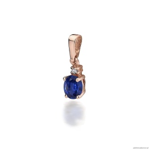 Zawieszka Z0001 Szafir 0,70ct różowe złoto