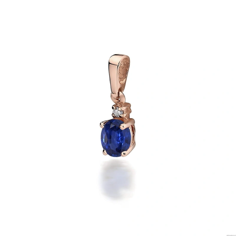 Zawieszka Z0001 Szafir 0,70ct różowe złoto