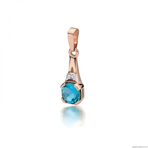 Zawieszka Z0040 Topaz 1,10ct różowe złoto
