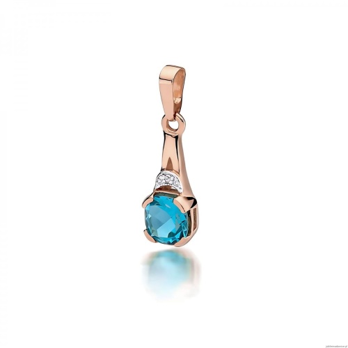 Zawieszka Z0040 Topaz 1,10ct różowe złoto