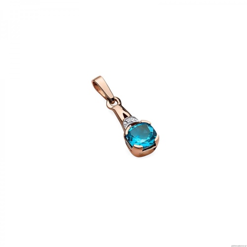 Zawieszka Z0040 Topaz 1,10ct różowe złoto