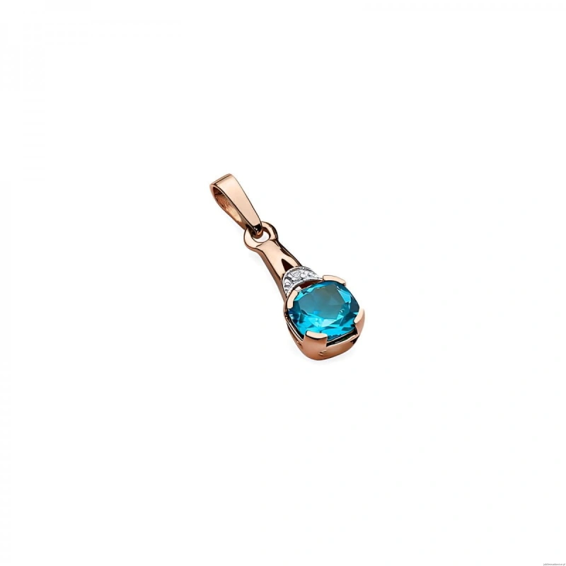 Zawieszka Z0040 Topaz 1,10ct różowe złoto