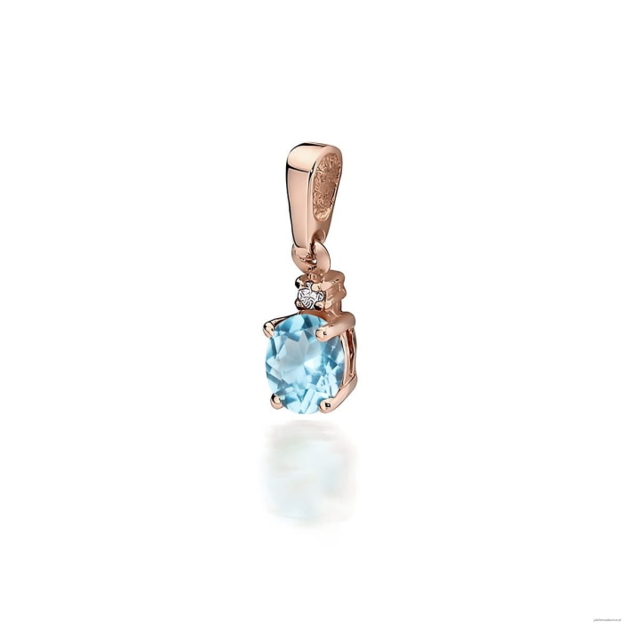 Zawieszka Z0001 Topaz 0,50ct różowe złoto