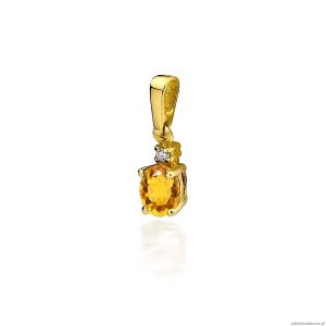 Zawieszka Z0001 Cytryn 0,60ct żółte złoto