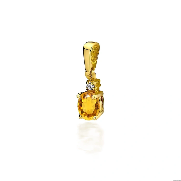 Zawieszka Z0001 Cytryn 0,60ct żółte złoto