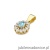 Zawieszka Z0354 Topaz 0,50ct żółte złoto