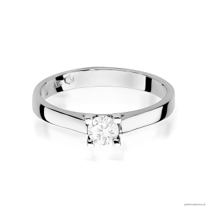 Pierścionek W0221B Diament Laboratoryjny 0,30ct białe złoto
