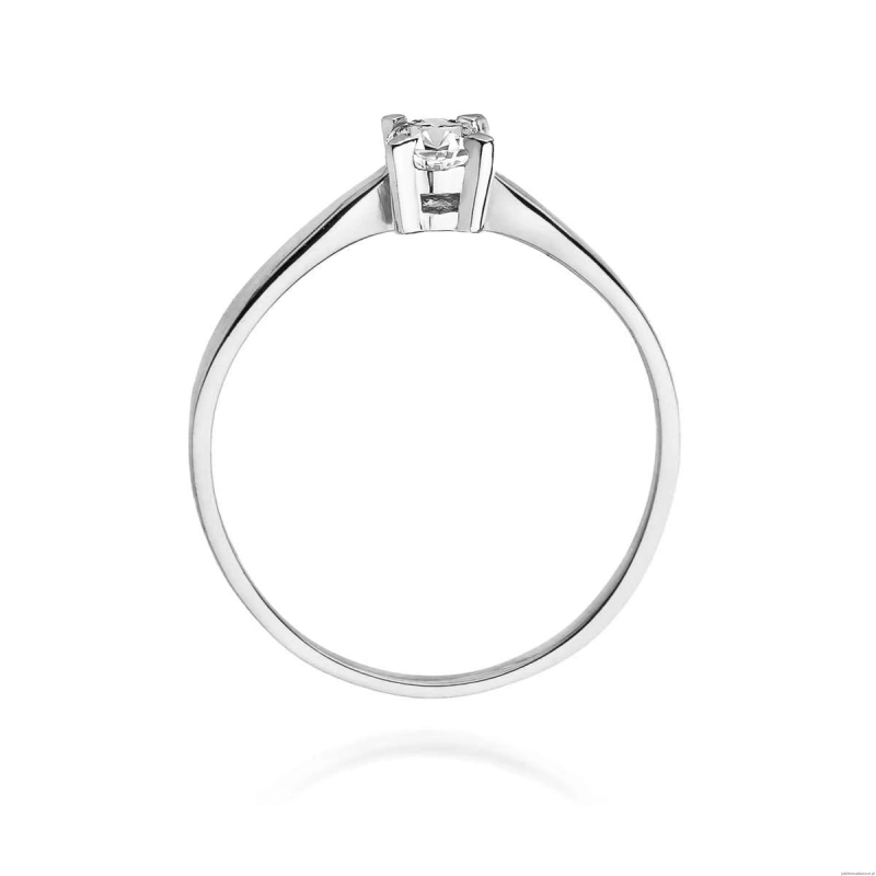 Pierścionek W0242 Diament Laboratoryjny 0,20ct białe złoto