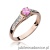 Pierścionek W0016 Różowy Topaz 0,30ct różowe złoto