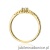 Pierścionek W0630 Diament 0,03ct żółte złoto
