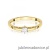 Pierścionek W0630 Diament 0,03ct żółte złoto