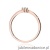 Pierścionek W0631 Diament 0,01ct różowe złoto
