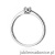 Pierścionek W0648 Diament 0,03ct białe złoto