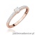 Pierścionek W0648 Diament 0,03ct różowe złoto