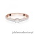 Pierścionek W0648 Diament 0,03ct różowe złoto