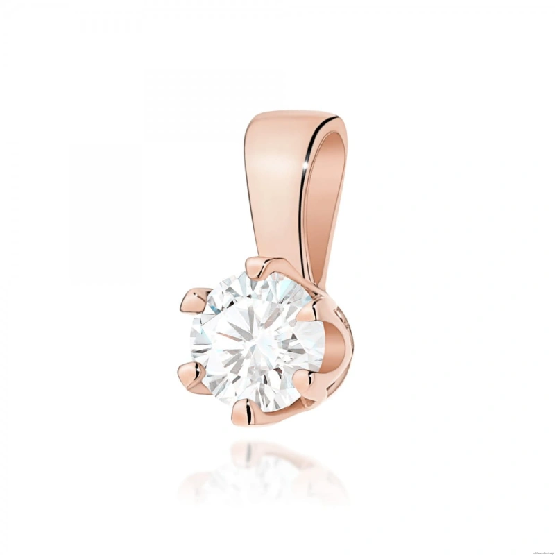 Zawieszka Z0220 Diament 0,30ct różowe złoto