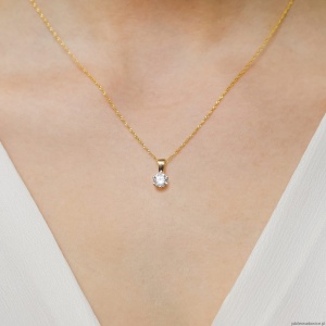 Zawieszka Z0220 Diament 0,30ct żółte złoto