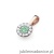 Zawieszka Z0443 Szmaragd 0,15ct różowe złoto