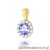 Zawieszka Z0510 Tanzanit 0,50ct żółte złoto