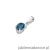 Zawieszka Z0001 Topaz London Blue 0,50ct białe złoto